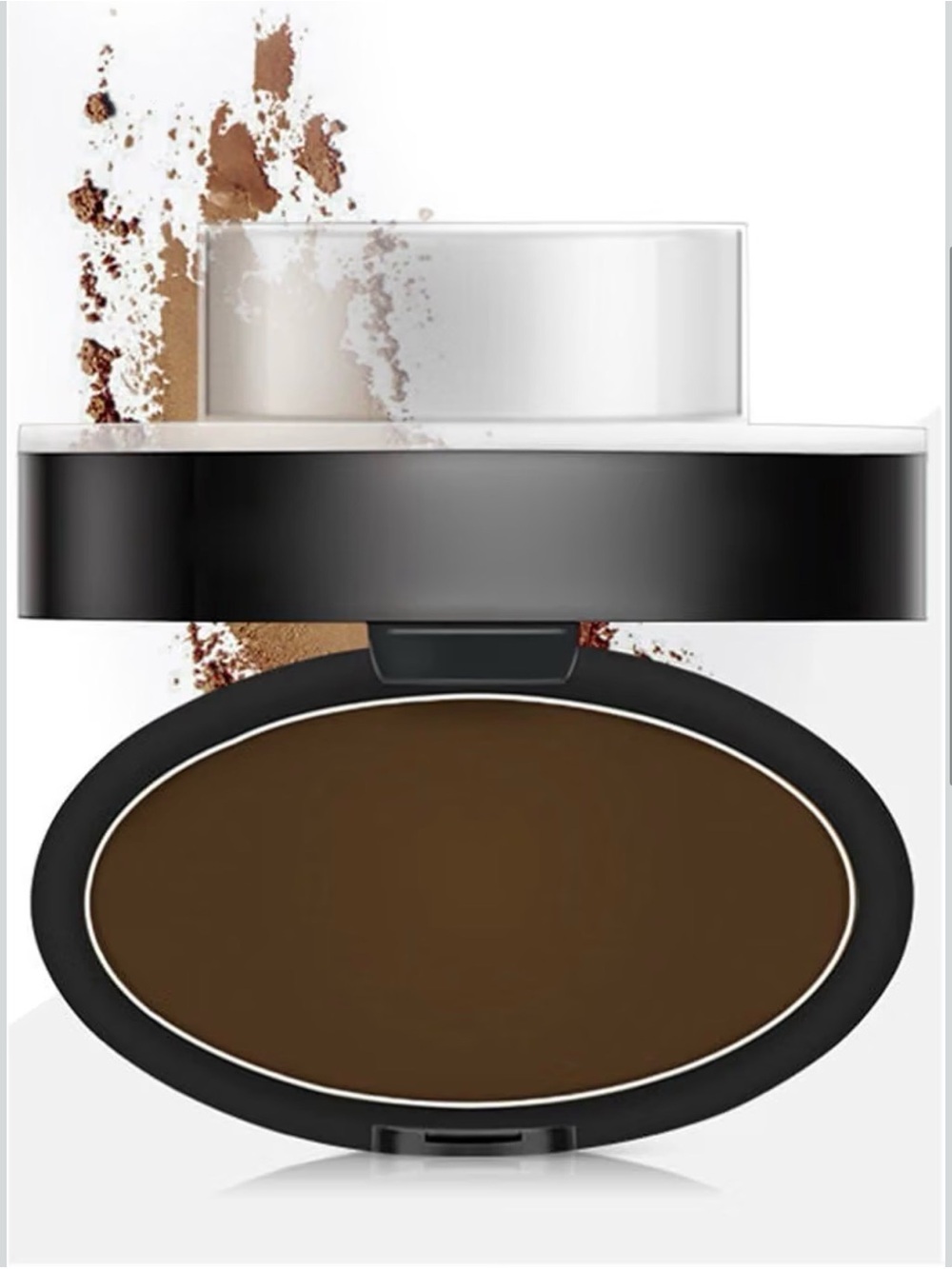 Zephoco Stamp Eyebrow Powder Set in Dark Brown